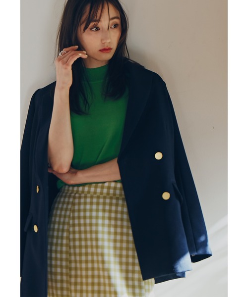 N.（N. Natural Beauty Basic）（エヌエヌナチュラルビューティーベーシック）の「【追加生産】【S Size Line】◆テーラードダブルジャケット（テーラードジャケット・レディース・オフホワイト/ネイビー・SMALL/MEDIUM）」の2枚目の写真