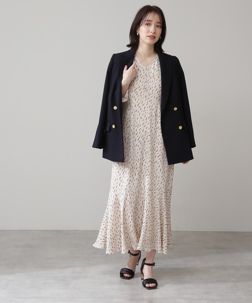 N.（N. Natural Beauty Basic）（エヌエヌナチュラルビューティーベーシック）の「【追加生産】【S Size Line】◆テーラードダブルジャケット（テーラードジャケット・レディース・オフホワイト/ネイビー・SMALL/MEDIUM）」の6枚目の写真