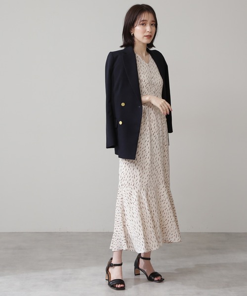 N.（N. Natural Beauty Basic）（エヌエヌナチュラルビューティーベーシック）の「【追加生産】【S Size Line】◆テーラードダブルジャケット（テーラードジャケット・レディース・オフホワイト/ネイビー・SMALL/MEDIUM）」の7枚目の写真