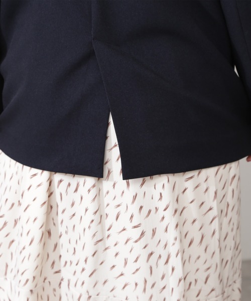 N.（N. Natural Beauty Basic）（エヌエヌナチュラルビューティーベーシック）の「【追加生産】【S Size Line】◆テーラードダブルジャケット（テーラードジャケット・レディース・オフホワイト/ネイビー・SMALL/MEDIUM）」の12枚目の写真