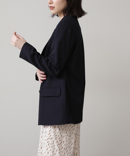 N.（N. Natural Beauty Basic）（エヌエヌナチュラルビューティーベーシック）の「【追加生産】【S Size Line】◆テーラードダブルジャケット（テーラードジャケット・レディース・オフホワイト/ネイビー・SMALL/MEDIUM）」の9枚目の写真