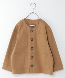 【キッズ】ノーカラーワークジャケット(110~160cm)