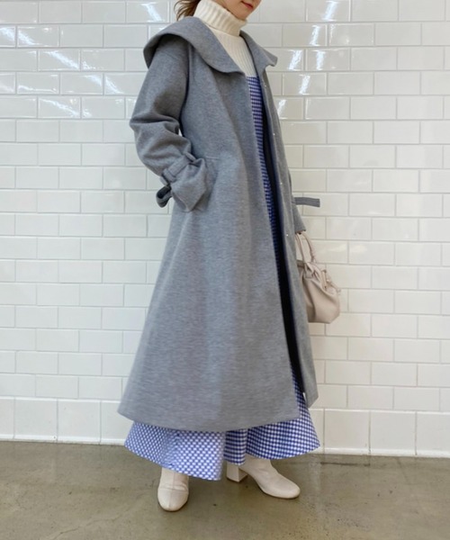 one after another NICE CLAUP（ワンアフターアナザーナイスクラップ）の「ハイネックニットとマーメイドキャミワンピースセット（ワンピース・レディース・その他1/その他2/ブラウン系その他・FREE）」の7枚目の写真