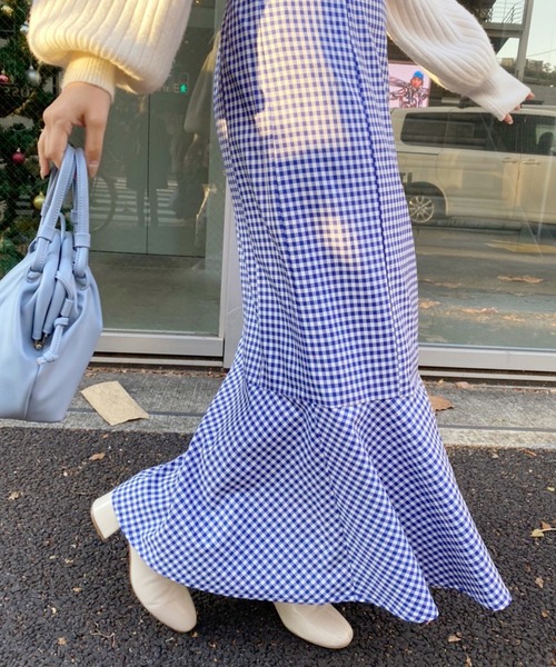 one after another NICE CLAUP（ワンアフターアナザーナイスクラップ）の「ハイネックニットとマーメイドキャミワンピースセット（ワンピース・レディース・その他1/その他2/ブラウン系その他・FREE）」の18枚目の写真