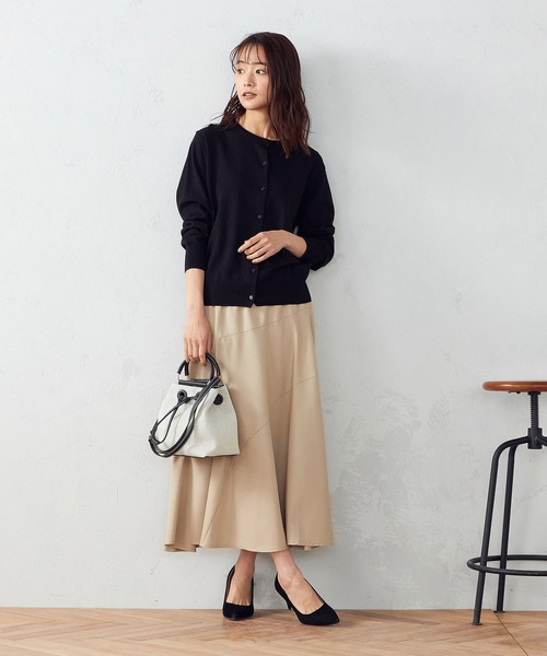 COMME CA ISM(コムサイズム)の「切替ギャザー フレアスカート(スカート・レディース・ベージュ/ネイビー/オレンジ・SMALL/MEDIUM/LARGE)」の14枚目の写真