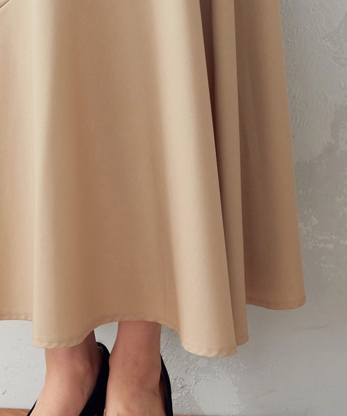COMME CA ISM(コムサイズム)の「切替ギャザー フレアスカート(スカート・レディース・ベージュ/ネイビー/オレンジ・SMALL/MEDIUM/LARGE)」の8枚目の写真