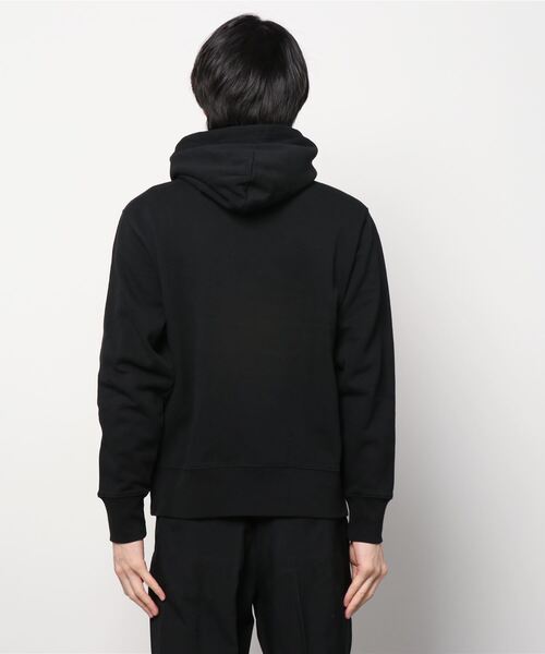 Alpha Industries（アルファインダストリーズ）の「ALPHA /アルファ Ａマーク/ボックスロゴフーディー（パーカー・メンズ・グレー/ブラック/ブラック系その他2・L/M/XL）」の9枚目の写真