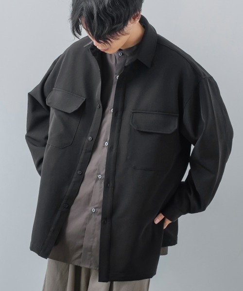 Improves ナチュラルストレッチ シャツジャケット セットアップ対応 その他アウター Improves インプローブス のファッション通販 Zozotown