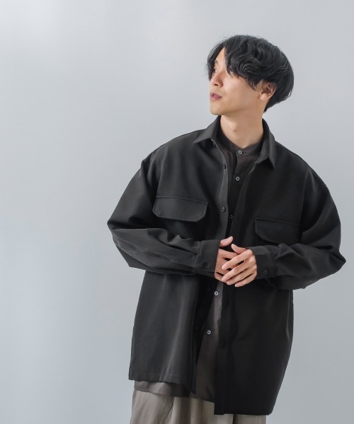 improves(インプローブス)の「【improves】ナチュラルストレッチ シャツジャケット セットアップ対応(セットアップ・メンズ・ブラック/ブラウン/グリーン/クリーム・MEDIUM/LARGE)」の18枚目の写真