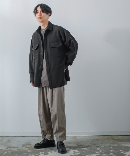 improves(インプローブス)の「【improves】ナチュラルストレッチ シャツジャケット セットアップ対応(セットアップ・メンズ・ブラック/ブラウン/グリーン/クリーム・MEDIUM/LARGE)」の21枚目の写真