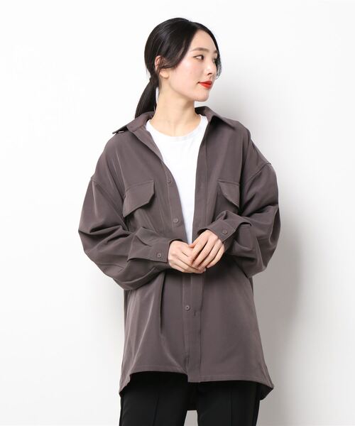 improves(インプローブス)の「【improves】ナチュラルストレッチ シャツジャケット セットアップ対応(セットアップ・メンズ・ブラック/ブラウン/グリーン/クリーム・MEDIUM/LARGE)」の6枚目の写真