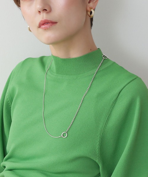 N.（N. Natural Beauty Basic）（エヌエヌナチュラルビューティーベーシック）の「2ポイントマンテルネックレス（ネックレス・レディース・シルバー/ゴールド・FREE）」の2枚目の写真