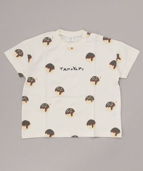 nicohrat（ニコフラート）の「nicohrat/ニコフラート たこやきＴシャツ（Tシャツ/カットソー・キッズ・グリーン/オフホワイト/イエロー・140cm/110cm/130cm/120cm/100cm/90cm）」の13枚目の写真