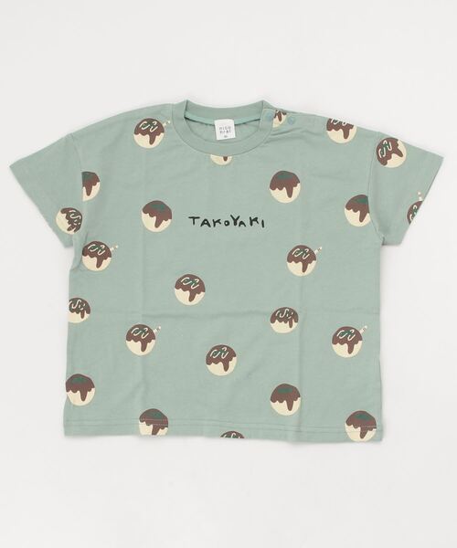 nicohrat（ニコフラート）の「nicohrat/ニコフラート たこやきＴシャツ（Tシャツ/カットソー・キッズ・グリーン/オフホワイト/イエロー・140cm/110cm/130cm/120cm/100cm/90cm）」の14枚目の写真