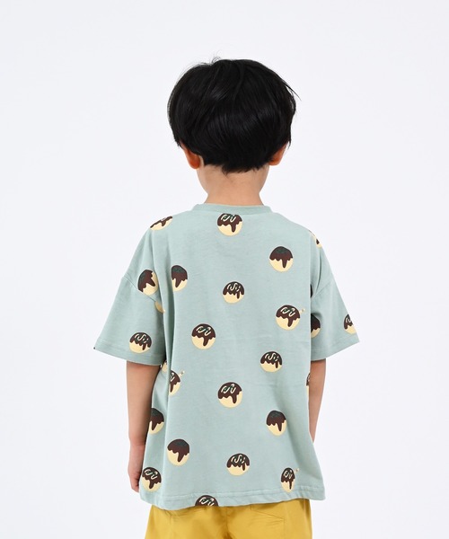 nicohrat（ニコフラート）の「nicohrat/ニコフラート たこやきＴシャツ（Tシャツ/カットソー・キッズ・グリーン/オフホワイト/イエロー・140cm/110cm/130cm/120cm/100cm/90cm）」の5枚目の写真