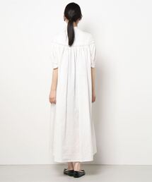 scye リネン パフスリーブ ドレス サイ ワンピース Scye サイ リネン キャンブリック タック ドレス “60/1Linen