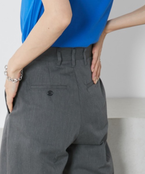 Auntie Rosa Holiday(アンティローザホリデー)の「【骨格ナチュラル】TCツイルハイウエストチノ(チノパンツ・レディース・ネイビー/カーキ/ベージュ/ダークグレー・マルチサイズ)」の15枚目の写真