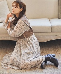 ベストSET花柄ワンピース 273175