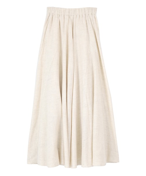 UR'S（ユアーズ）の「ﾘﾈﾝﾌﾚｱｽｶｰﾄ（スカート・レディース・ブルー/グリーン/ナチュラル/ブラック/グレー・S/M/L）」の17枚目の写真