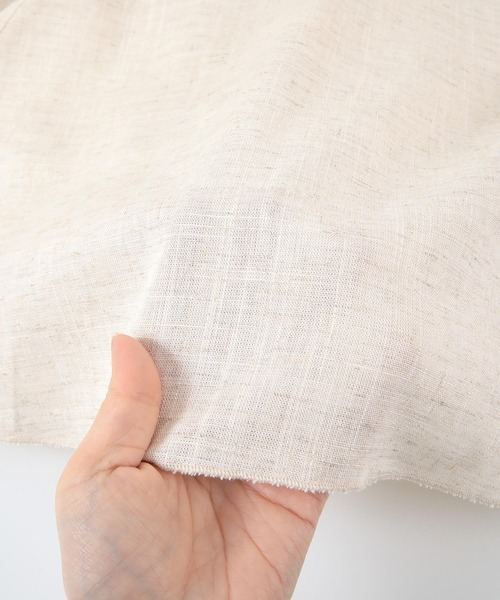 UR'S（ユアーズ）の「ﾘﾈﾝﾌﾚｱｽｶｰﾄ（スカート・レディース・ブルー/グリーン/ナチュラル/ブラック/グレー・S/M/L）」の19枚目の写真