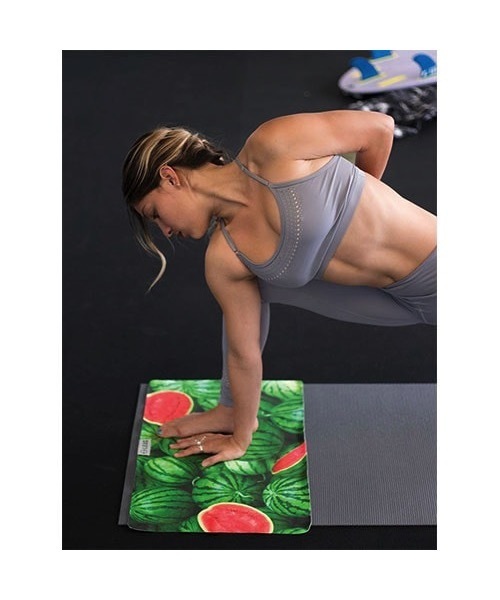 LEUS(レウス)の「【LEUS/レウス】YOGA HAND TOWEL WATERMELON WONDERLAND ヨガハンドタオル(タオル・レディース・グリーン・FREE)」の1枚目の写真