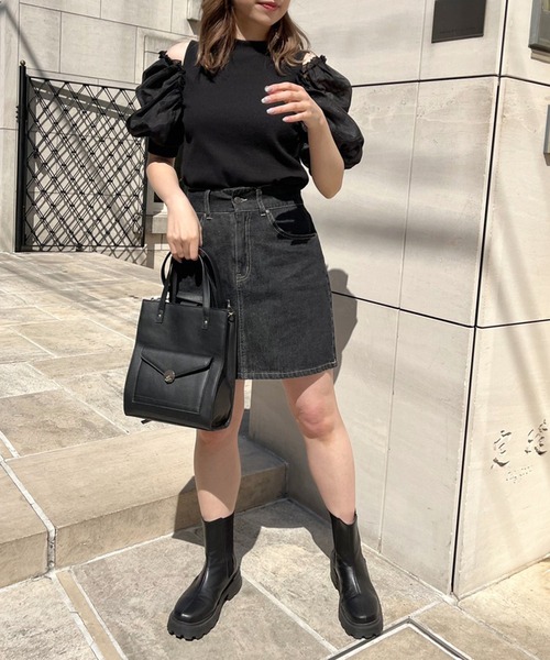 OLIVE des OLIVE（オリーブデオリーブ）の「デニムミニスカート