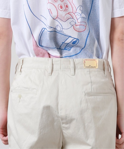 JOURNAL STANDARD J.S HOMESTEAD（ジャーナルスタンダードホームステッド）の「【j.s.homestead】HEAVY WEAPON 2TUCK OFFICER CROPPED（チノパンツ・メンズ・ベージュ/ネイビー/グレー/アイボリー・SMALL/MEDIUM/LARGE）」の9枚目の写真