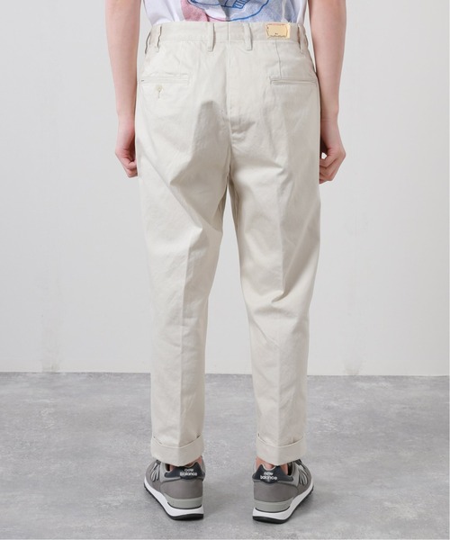 JOURNAL STANDARD J.S HOMESTEAD（ジャーナルスタンダードホームステッド）の「【j.s.homestead】HEAVY WEAPON 2TUCK OFFICER CROPPED（チノパンツ・メンズ・ベージュ/ネイビー/グレー/アイボリー・SMALL/MEDIUM/LARGE）」の7枚目の写真