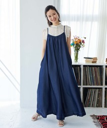 Jines | テンセルデニムロンパース　【WEB限定/一部店舗限定】(パンツドレス)