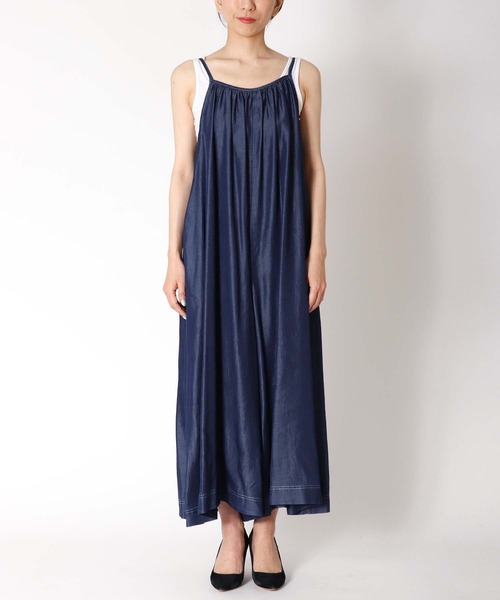 Jines（ジネス）の「テンセルデニムロンパース　【WEB限定/一部店舗限定】（パンツドレス・レディース・インディゴブルー・38）」の8枚目の写真