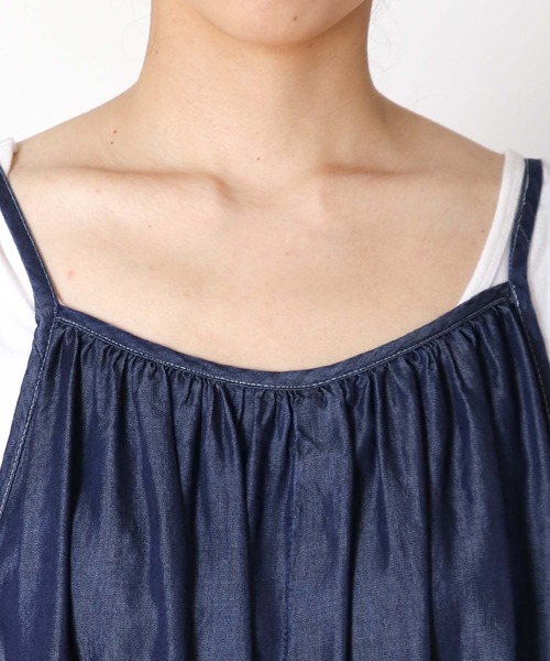 Jines（ジネス）の「テンセルデニムロンパース　【WEB限定/一部店舗限定】（パンツドレス・レディース・インディゴブルー・38）」の17枚目の写真