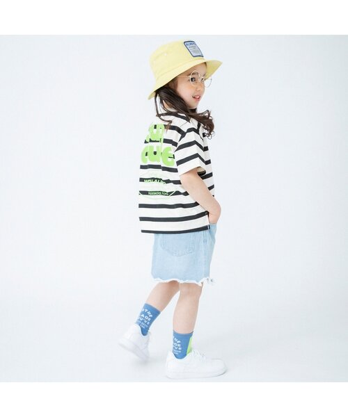 BREEZE（ブリーズ）の「スカラップフリンジデニムスカート（デニムスカート・キッズ・サックスブルー/ブルー・90/150/110/130/120/140/100）」の4枚目の写真