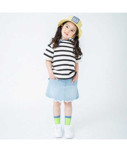 BREEZE（ブリーズ）の「スカラップフリンジデニムスカート（デニムスカート・キッズ・サックスブルー/ブルー・90/150/110/130/120/140/100）」の5枚目の写真