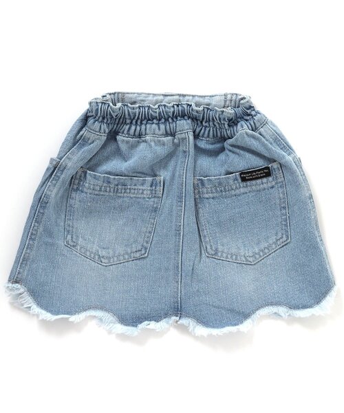 BREEZE（ブリーズ）の「スカラップフリンジデニムスカート（デニムスカート・キッズ・サックスブルー/ブルー・90/150/110/130/120/140/100）」の12枚目の写真