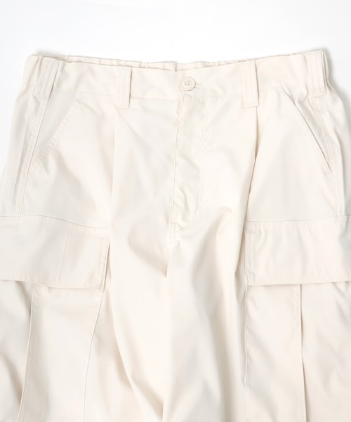Salong hameu（サロン ハミュー）の「ワイドシルエットカーゴパンツ/裾ドローコード タックワイドパンツ（カーゴパンツ・メンズ・ブラック/カーキオリーブ/オフホワイト・M/L）」の20枚目の写真