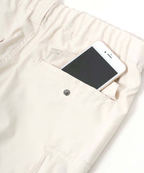 Salong hameu（サロン ハミュー）の「ワイドシルエットカーゴパンツ/裾ドローコード タックワイドパンツ（カーゴパンツ・メンズ・ブラック/カーキオリーブ/オフホワイト・M/L）」の15枚目の写真