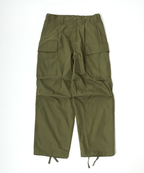 Salong hameu（サロン ハミュー）の「ワイドシルエットカーゴパンツ/裾ドローコード タックワイドパンツ（カーゴパンツ・メンズ・ブラック/カーキオリーブ/オフホワイト・M/L）」の22枚目の写真