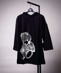 AFYF | DARK BEARSS GRAPHIC PARKA/オーバーサイズ ダークベア グラフィックパーカー 半袖(パーカー)