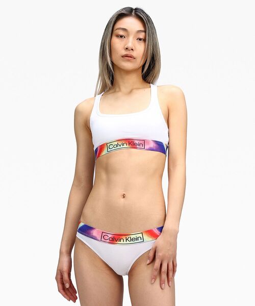   CK/ロゴ ブラショーツ Calvin Klein】ロゴ バンド ブラ ショーツ 上下セット
