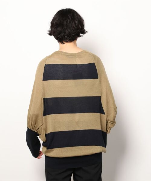 GARDEN TOKYO（ガーデントウキョウ）の「HAIDU STRIPE KNIT（ニット/セーター・メンズ・ベージュ・44）」の3枚目の写真