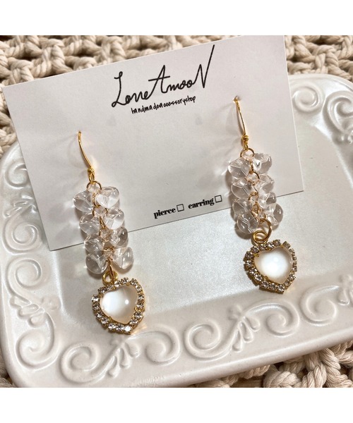 tone(トーン)の「【LoveAmooN】 jewelryheart (MA)(ピアス(両耳用)・レディース・ゴールド・FREE)」の8枚目の写真