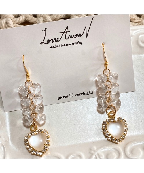 tone(トーン)の「【LoveAmooN】 jewelryheart (MA)(ピアス(両耳用)・レディース・ゴールド・FREE)」の7枚目の写真