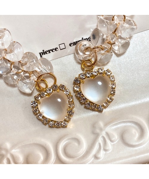 tone(トーン)の「【LoveAmooN】 jewelryheart (MA)(ピアス(両耳用)・レディース・ゴールド・FREE)」の5枚目の写真