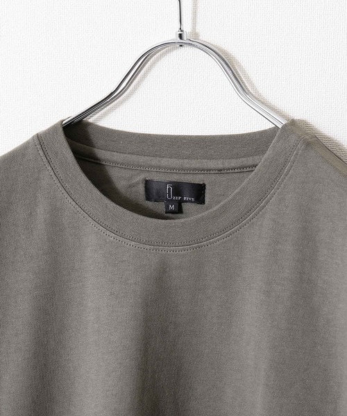 ZIP FIVE(ジップファイブ)の「【ZIP FIVE】【USAコットン】【8oz】バルーンスリーブオーバーサイズ ヘビーウェイト半袖Tシャツ(Tシャツ/カットソー・メンズ・ホワイト/ブラック/チャコール・MEDIUM/LARGE)」の4枚目の写真