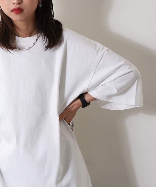 ZIP FIVE(ジップファイブ)の「【ZIP FIVE】【USAコットン】【8oz】バルーンスリーブオーバーサイズ ヘビーウェイト半袖Tシャツ(Tシャツ/カットソー・メンズ・ホワイト/ブラック/チャコール・MEDIUM/LARGE)」の14枚目の写真