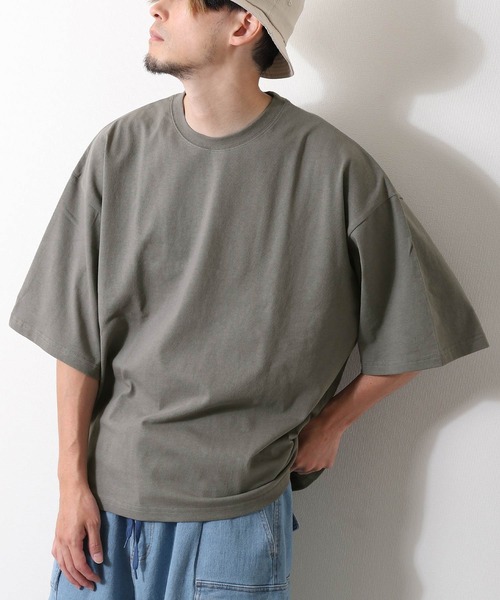 ZIP FIVE(ジップファイブ)の「【ZIP FIVE】【USAコットン】【8oz】バルーンスリーブオーバーサイズ ヘビーウェイト半袖Tシャツ(Tシャツ/カットソー・メンズ・ホワイト/ブラック/チャコール・MEDIUM/LARGE)」の21枚目の写真