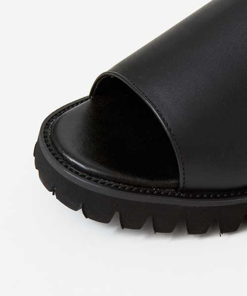 MYSELF ABAHOUSE(マイセルフアバハウス)の「厚底ネオレザーサンダル(サンダル・メンズ・ホワイト/ブラック・M/L/LL)」の12枚目の写真