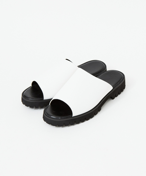 MYSELF ABAHOUSE(マイセルフアバハウス)の「厚底ネオレザーサンダル(サンダル・メンズ・ホワイト/ブラック・M/L/LL)」の14枚目の写真