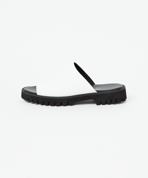 MYSELF ABAHOUSE(マイセルフアバハウス)の「厚底ネオレザーサンダル(サンダル・メンズ・ホワイト/ブラック・M/L/LL)」の15枚目の写真