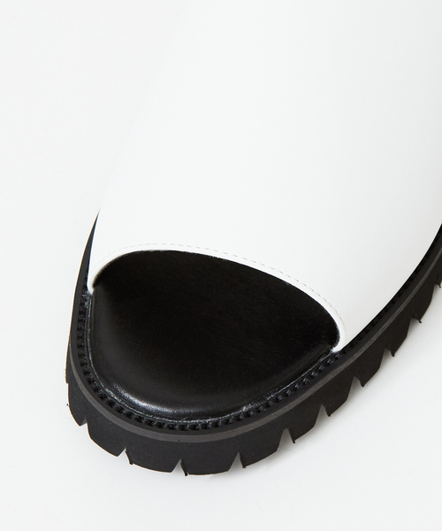 MYSELF ABAHOUSE(マイセルフアバハウス)の「厚底ネオレザーサンダル(サンダル・メンズ・ホワイト/ブラック・M/L/LL)」の18枚目の写真